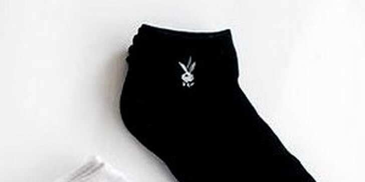 6 párů unisex kotníkových ponožek Playboy
