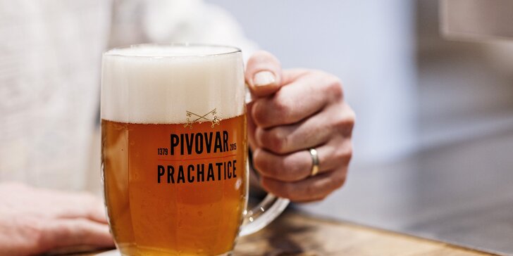 Prohlídka Pivovaru Prachatice s ochutnávkou pro 1–4 osoby