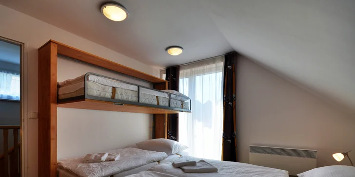 Horské chaty v srdci Dolní Moravy až pro 10 osob: super areál s atrakcemi a privátním wellness, blízko lanovky
