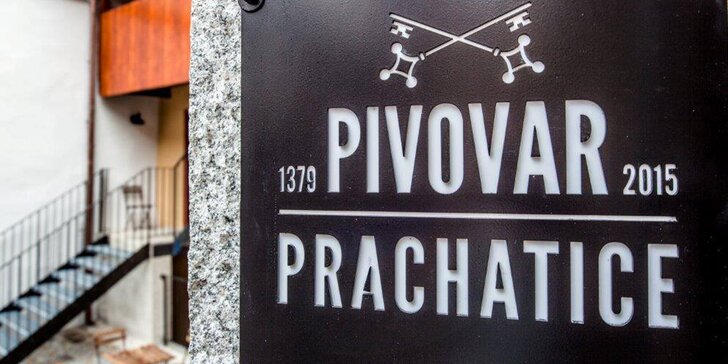 Prohlídka Pivovaru Prachatice s ochutnávkou pro 1–4 osoby