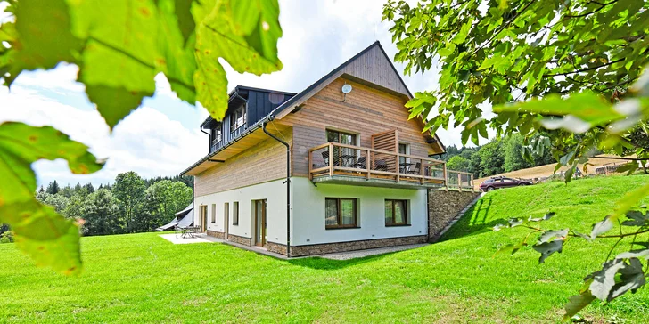 Apartmán na Dolní Moravě až pro 4 osoby: chata uprostřed přírody, hřiště, wellness a atrakce v okolí