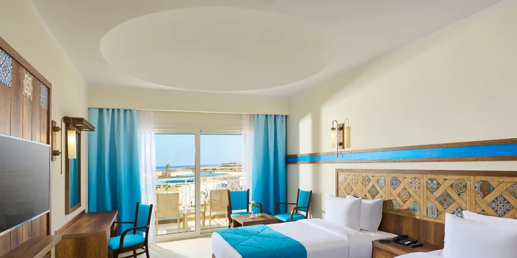 Letecky do Egypta: Hotel Lazuli and Resort***** s vlastní pláží, bazény i aquaparkem, all inclusive v ceně