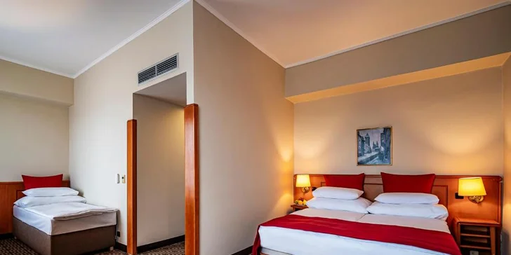 Legendární Grand Hotel International v Praze: pobyt se snídaní, skvělá dostupnost do centra