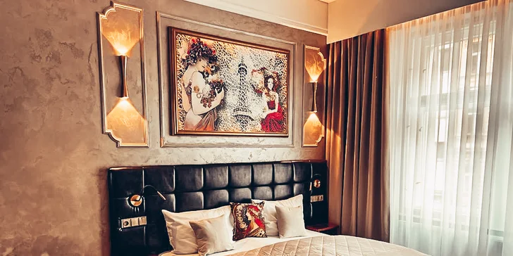 S láskou do Prahy: 4* hotel v centru, snídaně, láhev sektu i romanticky vyzdobený pokoj