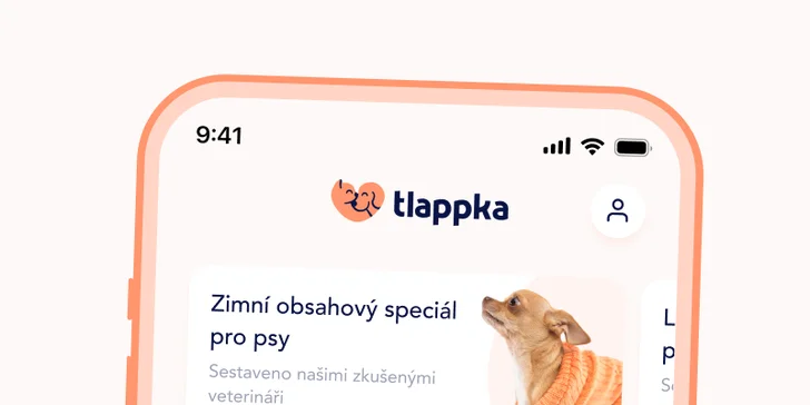 Aplikace tlappka - 24/7 online přístup k veterináři a průvodce správnou péčí na míru