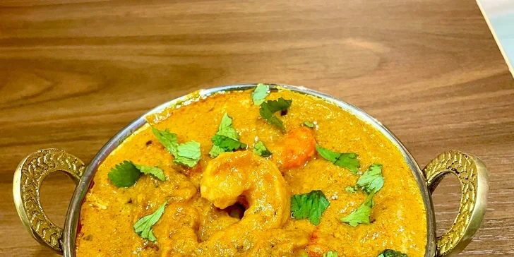 Otevřené vouchery na jídlo v hodnotě 600 nebo 1200 Kč do indické restaurace Royal Indian