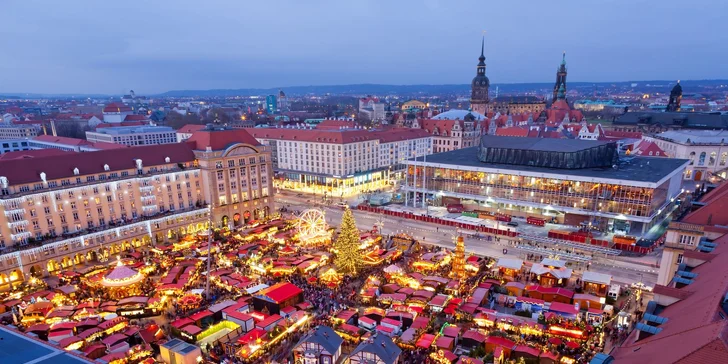 Adventní plavba na vánoční trhy do historických Drážďan, s obědem a průvodcem po celý den, autobusem zpět