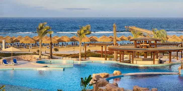 Letecky do Egypta: Hotel Lazuli and Resort***** s vlastní pláží, bazény i aquaparkem, all inclusive v ceně