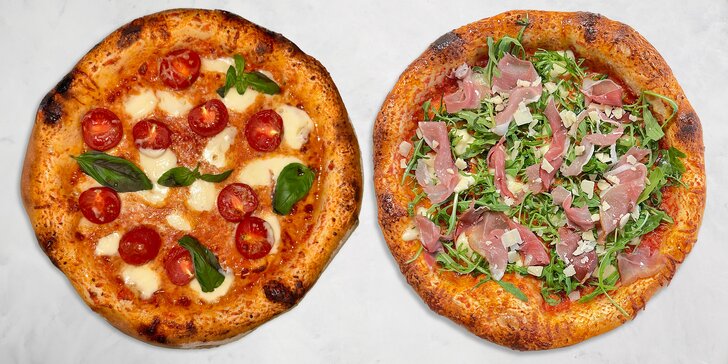 1 nebo 2 neapolské pizzy jako z Itálie plus krabice na odnos zdarma