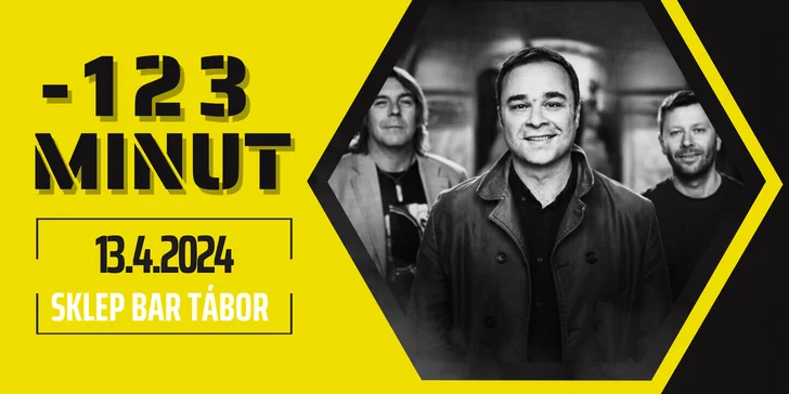 Vstupenka na koncert –123 minut v baru Sklep v Táboře pro 1 osobu