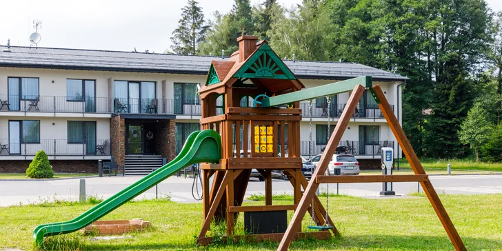 Amanita resort Sněžné**** na Vysočině: snídaně nebo polopenze, multigolf i stezka pro děti