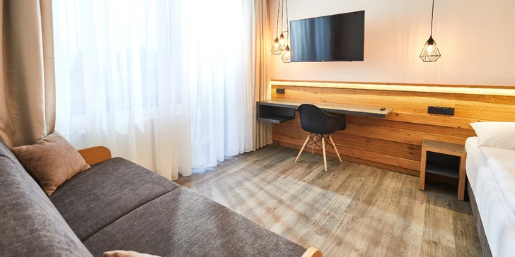 Amanita resort Sněžné**** na Vysočině: snídaně nebo polopenze, multigolf i stezka pro děti