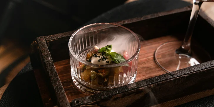Degustační smoukované menu o 5 chodech pro 2 osoby
