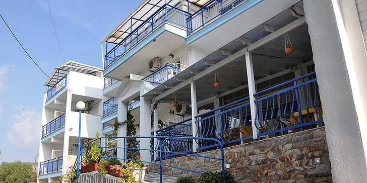 Letecký zájezd na řecký Thassos: apartmánový dům Marialena, bez stravy, 100 m od pláže