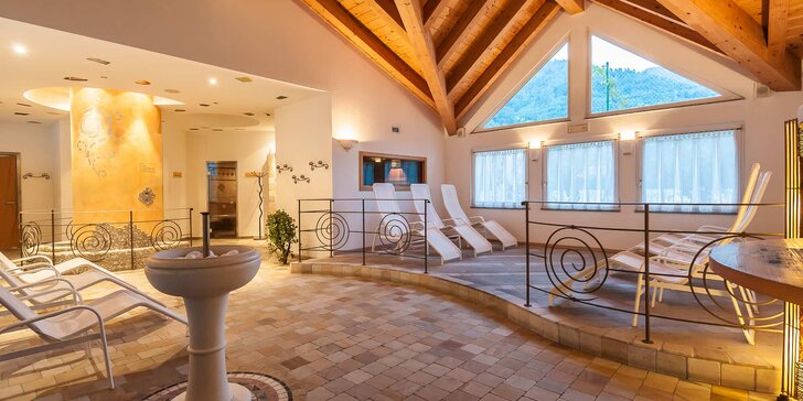 Wellness pobyt s plnou penzí v italských Alpách: hotel s bio zahradou, bazénem a spa u Terme di Levico