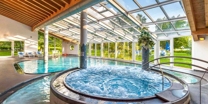 Wellness pobyt s plnou penzí v italských Alpách: hotel s bio zahradou, bazénem a spa u Terme di Levico