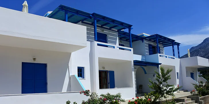 Letecký zájezd na řecký Karpathos: apartmánový dům Corali, bez stravy, 180 m od pláže