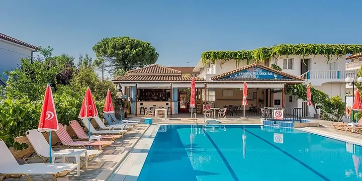 Letecký zájezd na Zakynthos: Studia Sorrento bez stravy, 300 m od pláže, bazén