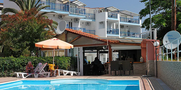 Letecký zájezd na řecký Thassos: apartmánový dům Marialena, bez stravy, 100 m od pláže