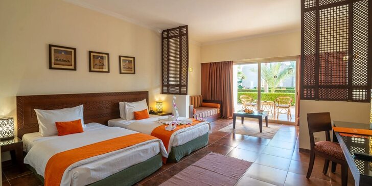 All inclusive dovolená v Egyptě: hotel Gemma Resort****+ přímo u pláže, s bazény a animačním programem