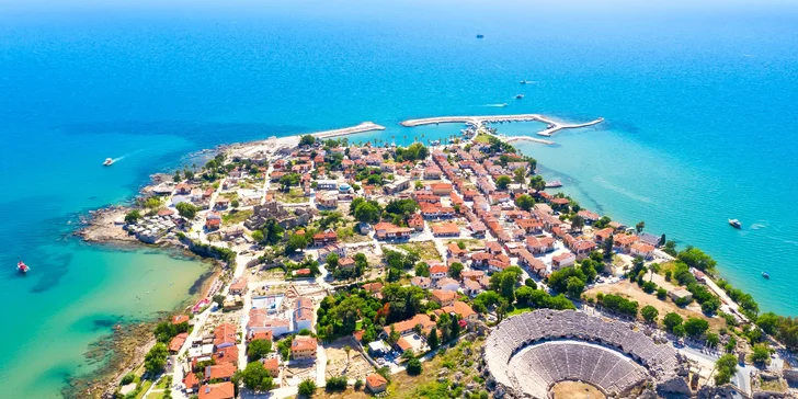 Turecko all inclusive včetně letenky: hotel Side Amour**** v centru letoviska, shuttle bus na pláž