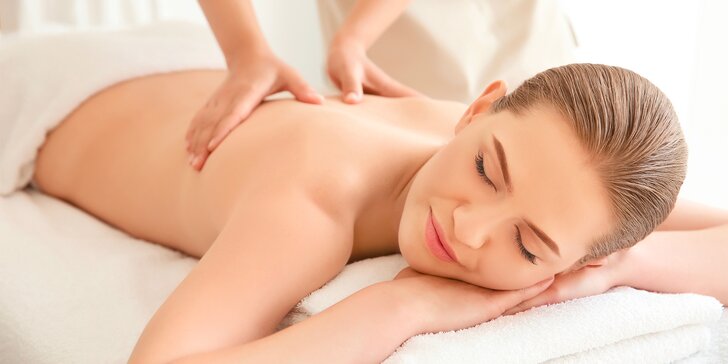 60-75 min. relaxu: klasická masáž zad a šíje nebo relaxační celého těla