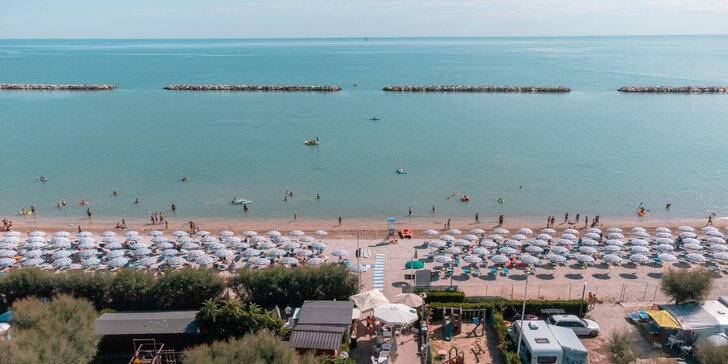 Příjemný kemp v Itálii přímo u Jaderského moře pro pár i rodinu
