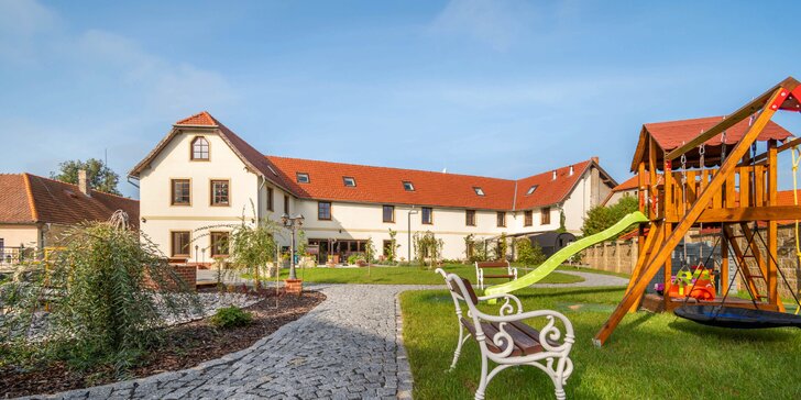Apartmány u hradu Kokořín: plně vybavená kuchyň, bazén se slanou vodou i možnost sauny