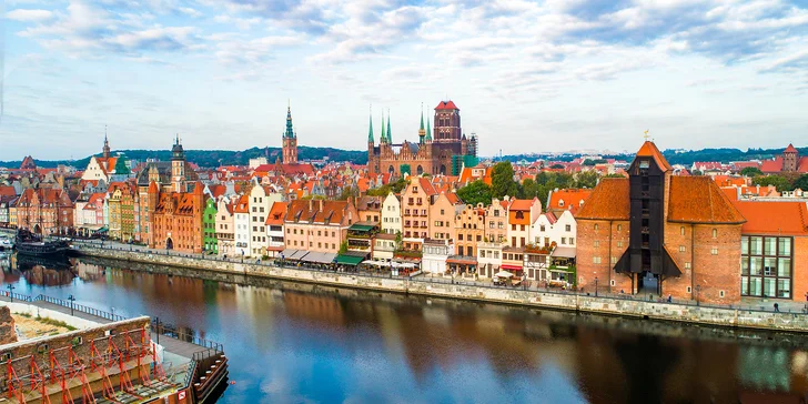 Gdaňsk: pobyt v moderním apartmánu 5 km od Starého Města, možnost snídaně na pokoj