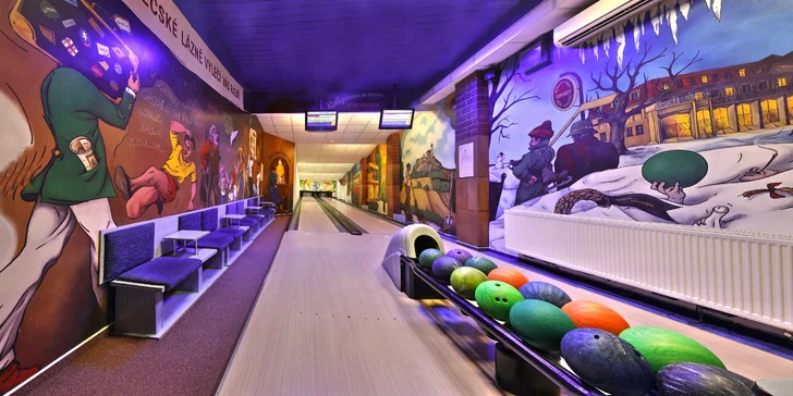 Až 2 hod. bowlingu až pro 8 osob i s křupavou pizzou o průměru 40 cm