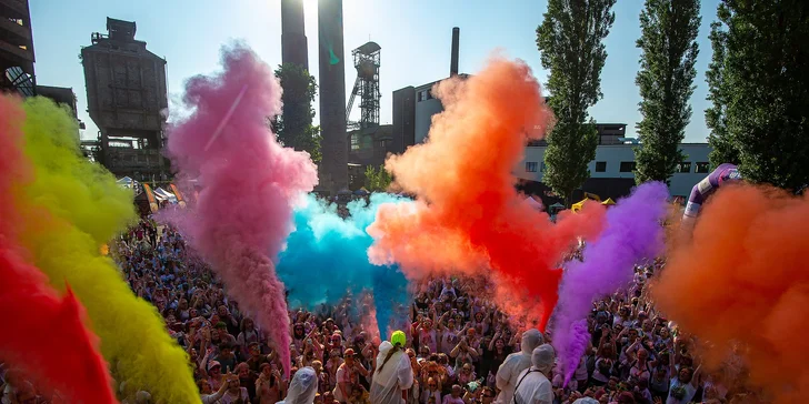 Vstup na Rainbow Fest v Dolní oblasti Vítkovice: hudba, zábava, stand-up a barevné běhy pro celou rodinu