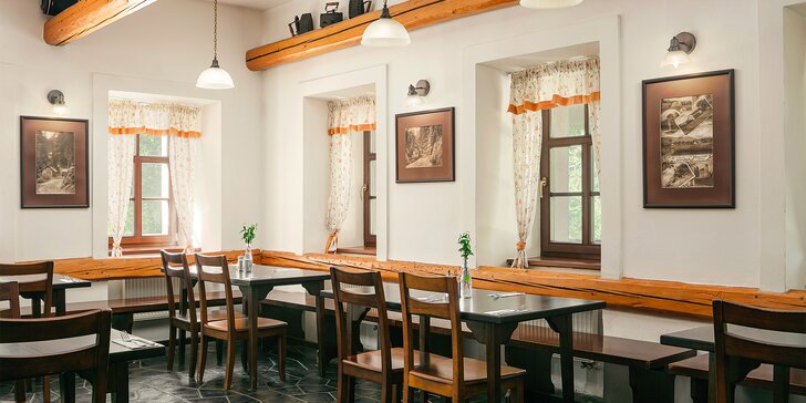 Pobyt v CHKO Broumovsko: příjemný hotel, snídaně a spousta výletů