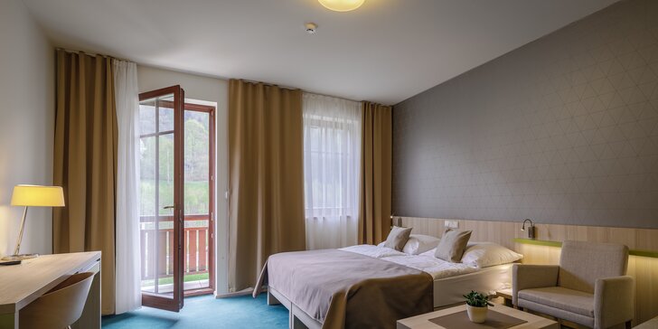 4* hotel v Ludvíkově v oblasti CHKO Jeseníky: snídaně, bazén i možnost vířivky