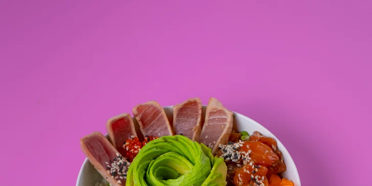 Nejsvěžejší Freší poke bowl v Auparku: krevety, losos nebo tempeh