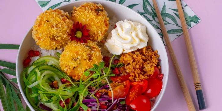 Nejsvěžejší Freší poke bowl v Auparku: krevety, losos nebo tempeh