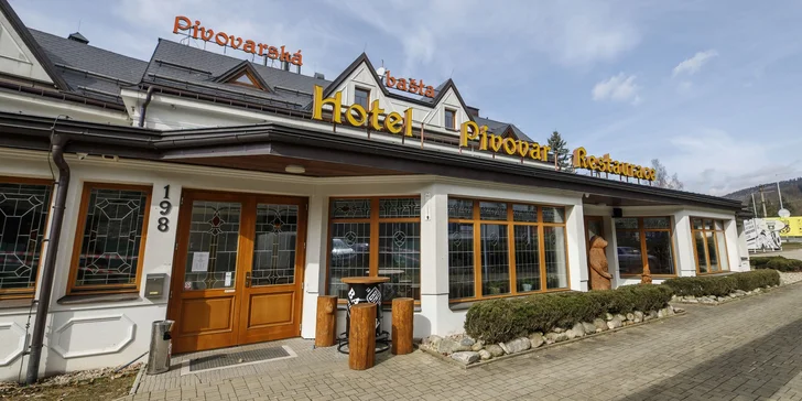Hotel s pivovarem v Krkonoších: snídaně či polopenze, možnost exkurze i romantické večeře