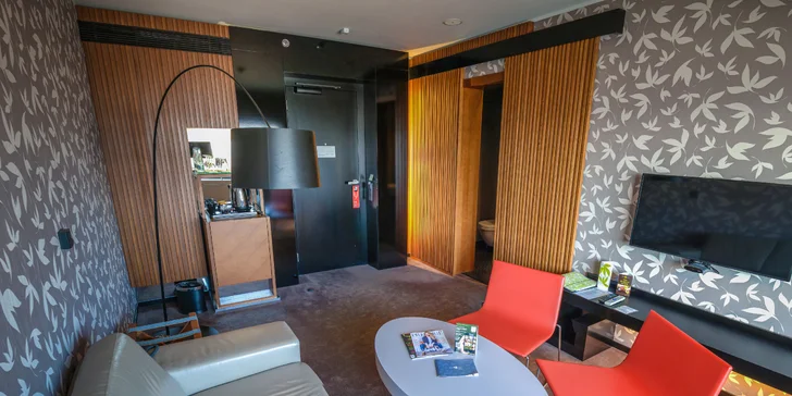Moderní hotel v centru Košic: bufetová snídaně, 2hodinový wellness se saunou a vířivkou