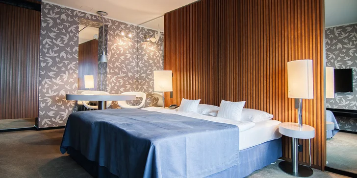 Moderní hotel v centru Košic: bufetová snídaně, 2hodinový wellness se saunou a vířivkou