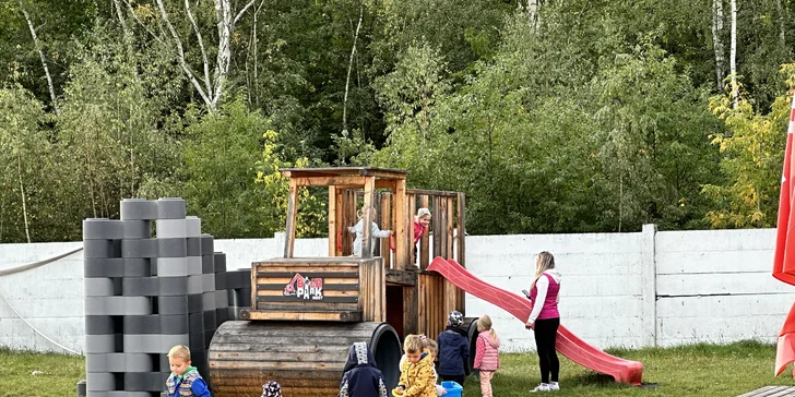 Vstup do BagrParku pro děti i dospělé: zábavní park, kde zkusíte řídit stavební stroje
