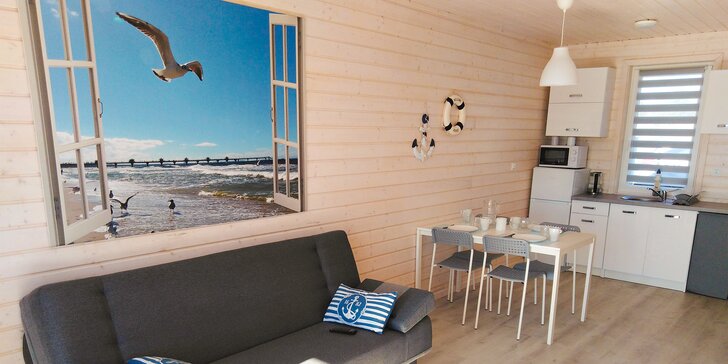 Mielenko: pobyt v domku u Baltu cca 700 m od pláže, až 5 osob, vyhřívaný bazén i vířivka