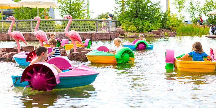Výlet do německého zábavního parku Playmobil Fun Park: skluzavky, hrad i lanové prolézačky