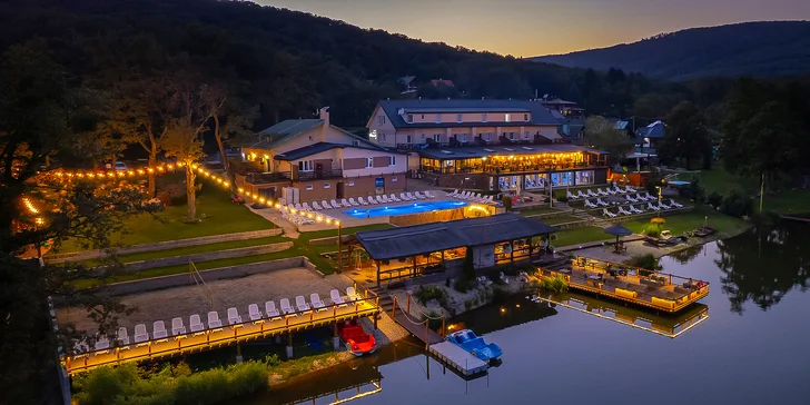 Wellness pobyt u Vinianského jezera: polopenze, procedury, hodina bowlingu a v létě paddleboard
