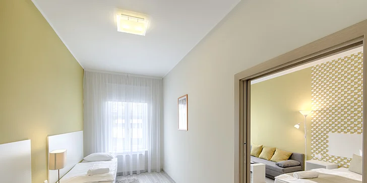 Nové apartmány v centru Karlových Varů s výhledem na Vřídelní kolonádu a dopolední vstupy do bazénu