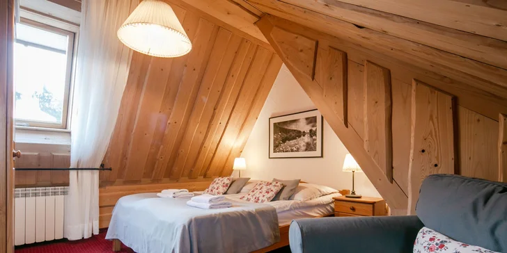 Horský penzion u Zakopaného se snídaní a hodina relaxace ve wellness