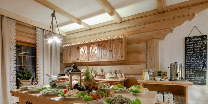 Horský penzion u Zakopaného se snídaní a hodina relaxace ve wellness