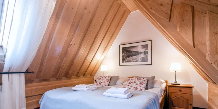 Horský penzion u Zakopaného se snídaní a hodina relaxace ve wellness