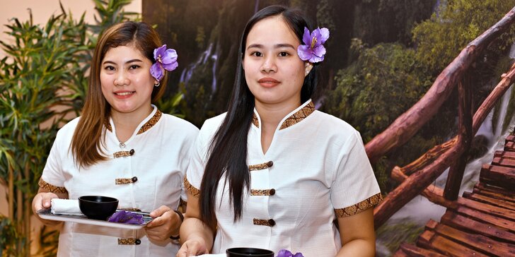 Jarní asijská relaxace: výběr z 9 oblíbených thajských masáží, maska na obličej a teplý pohankový polštář