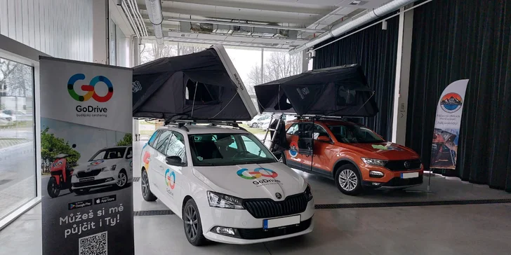 Zapůjčení střešního stanu iKamper na auto vč. montáže a vybavení na týden