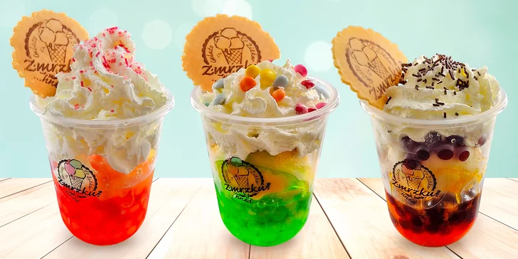Gelato bubble dle výběru pro jedno či dva z rodinné zmrzlinárny na Žižkově
