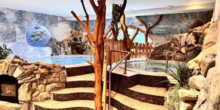 Wellness v resortu Peklo Čertovina pro 1 nebo 2 osoby: 60 až 90 minut rajské relaxace, vířivky, sauny i bazén